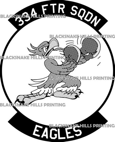 334th Fighter Squadron Patch Vector Image Files Ai Pdf Etsy