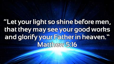 Prayer Pointers Matthew 5 16 Let Your Light Shine In Me