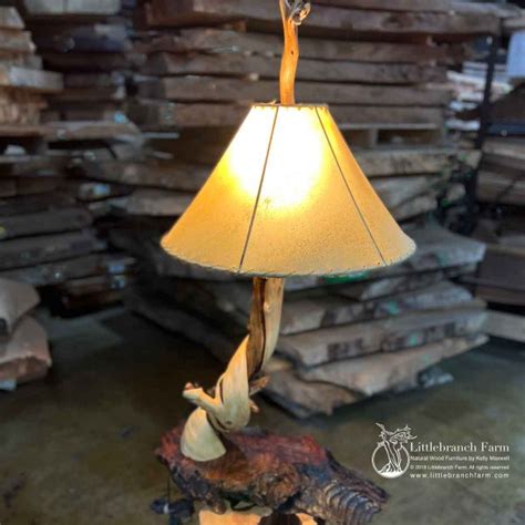 Natural Wood Table Lamp - Littlebranch Farm