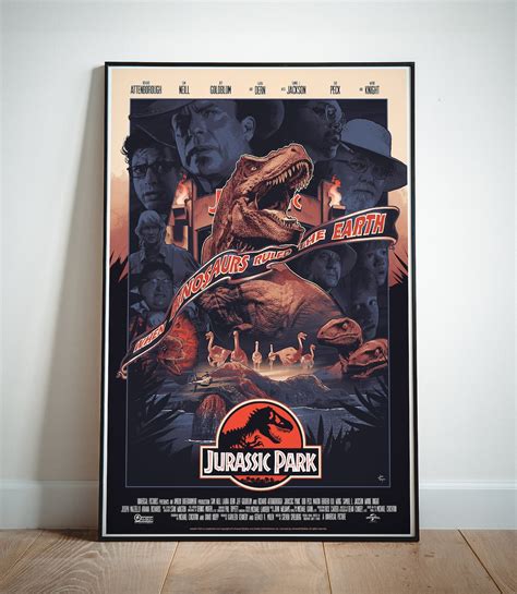 Jurassic Park Posters Movie Posters Canvas Wall Art High Quality