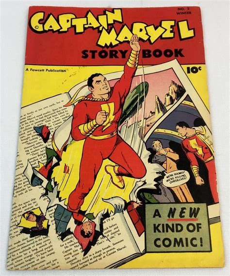 Lot Vintage 1947 No 2 Captain Marvel Story Book 10 Cent Comic Book