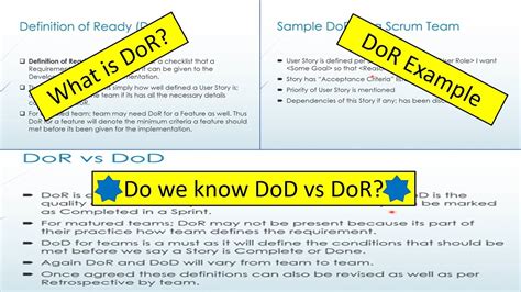 Understanding Definition Of Done Vs Ready In Agile Scrum Definition