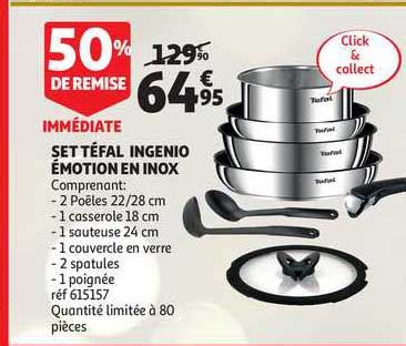 Promo Set Téfal Ingenio émotion En Inox chez Auchan Direct iCatalogue fr