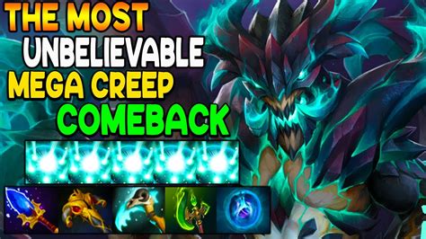 The Most Unbelievable Mega Creep Comeback Best Team Fight Dota