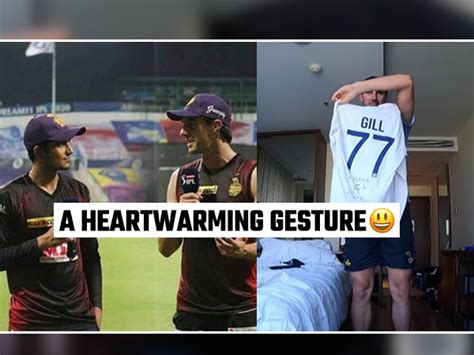 IPL 2021 Shubman Gill And Pat Cummins Exchanged Signed Test Jerseys