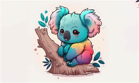 Cute Koala Kawaii Clipart Graphic By Poster Boutique · Creative Fabrica Cute Koala