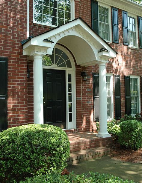 Arched Gable Portico Designed And Built By Georgia Front Porch Front