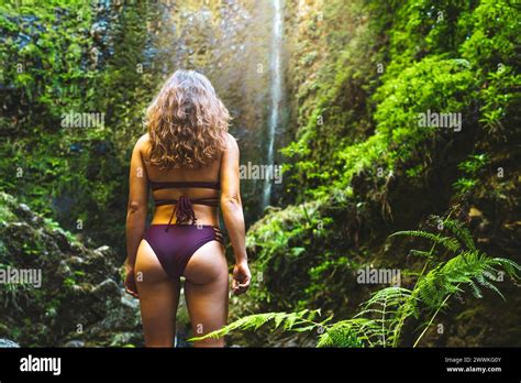Woman Hiking In Bikini Hi Res Stock Photography And Images Alamy