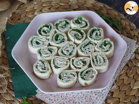 Rotolini Di Piadina Con Tonno Philadelphia E Rucola Ricetta Petitchef