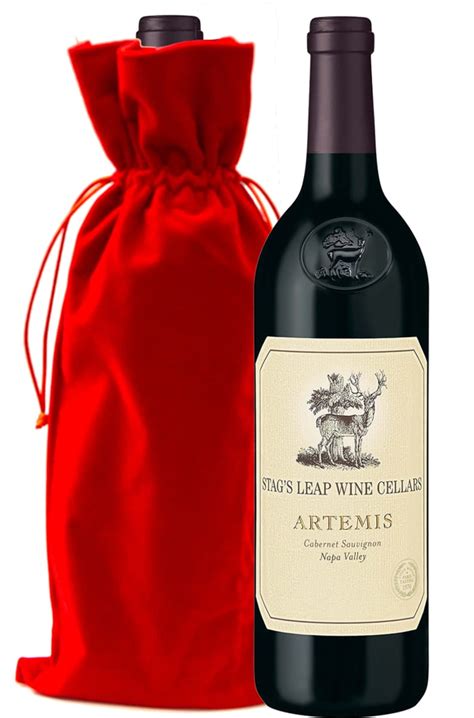 Stag S Leap Wine Cellars Artemis Cabernet With Red Velvet Gift Bag