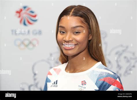 Imani Lansiquot during the Athletics kitting out session for the Tokyo ...