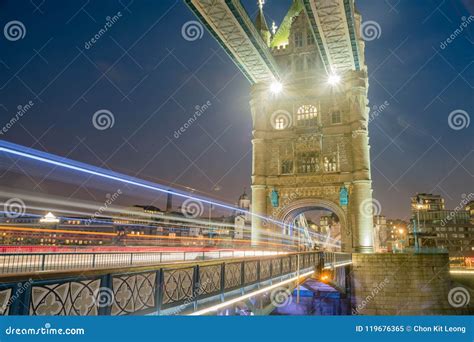 Night View of the Historical and Beautiful Tower Bridge Stock Image ...