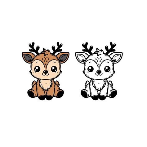 Deer Svg Cut File Baby Deer Svg Cut File Cute Deer Svg Etsy