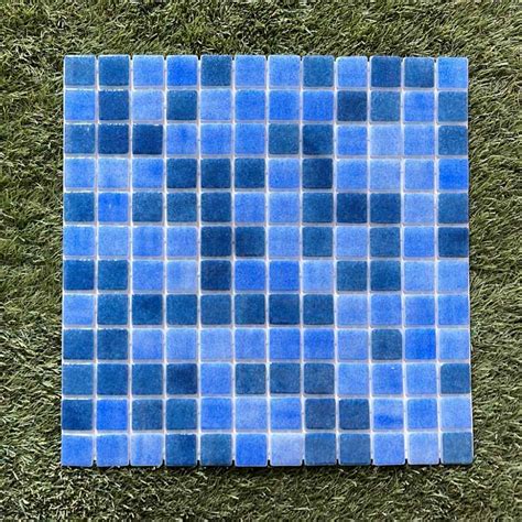 EGM Mix Blue Glass Mosaic Swimming Pool Tile In UAE Elixir