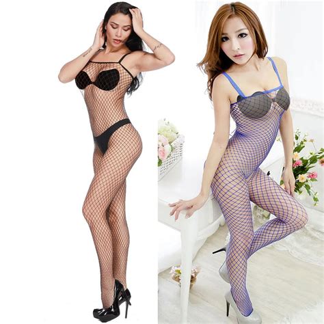 PLUS Sexy Fishnet Bodystocking Fantasy OFF SHOULDER Girl Lingerie