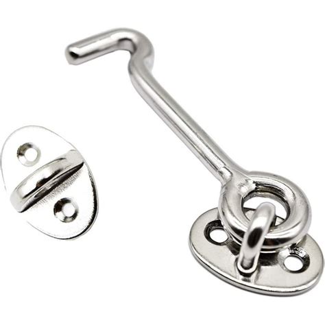 Marine City 316 Stainless Steel Cabin Hook And Eye Latchcatch 3 Inches