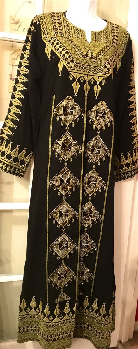 Piece Black Dress Abaya Kaftan Thobe And Matching Belt Etsy