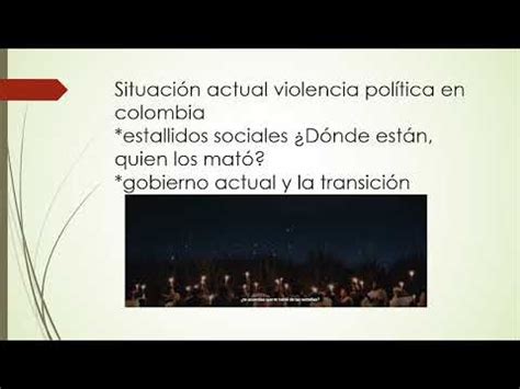 Violencia Politica En Colombia Youtube