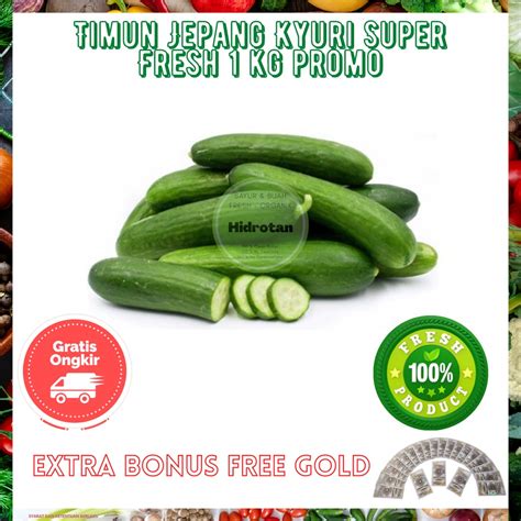 Jual Timun Jepang Kyuri 1 Kg Sayuran Murah Paket Sayur Combo Fresh