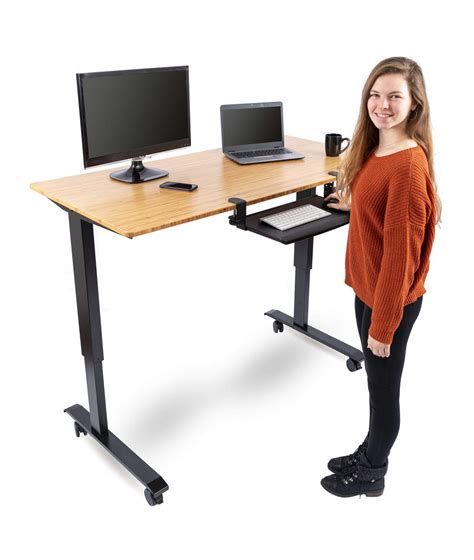 Buy Stand Up Desk Store Compact Clamp On Retractable Adjustable