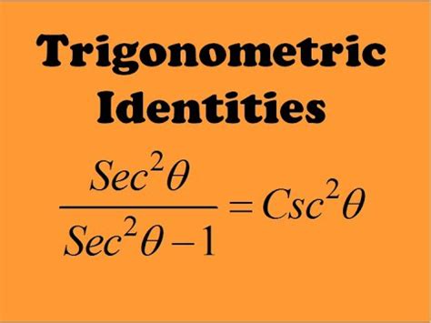 Verifying Trigonometric Identities How To Prove Sec 2x Sec 2x 1 Csc