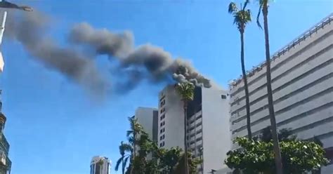 Se Registra Incendio En Torre Del Hotel Emporio De Acapulco Guerrero