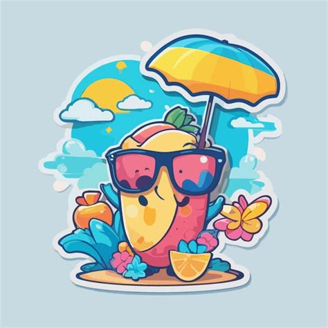 Premium Vector Summer Cartoon Vector