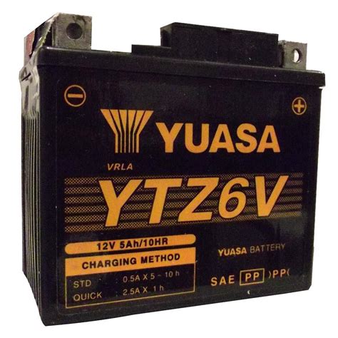 Bateria Yuasa YTZ6V 5Ah CG125 Fan Titan Bros Biz 125 Crf 230 Xre 300