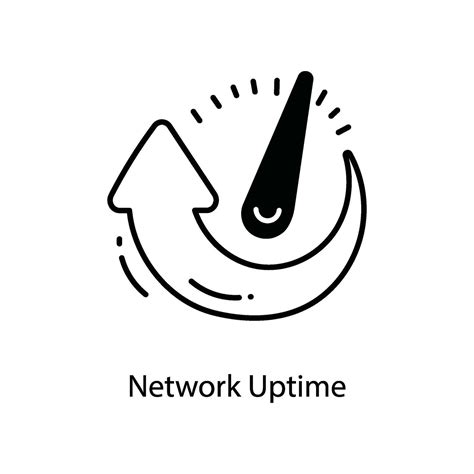 Network Uptime Doodle Icon Design Illustration Networking Symbol On White Background Eps 10