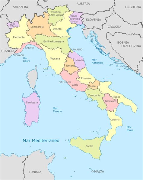 Mappa Italia Cartina Geografica E Risorse Utili