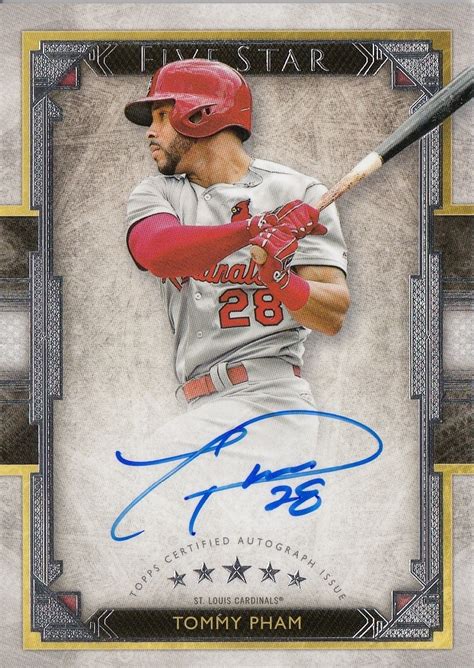 TOMMY PHAMAuto 2018 TOPPS FIVE STAR 直筆サイン 直書き CARDINALS Autographed