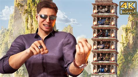 Mortal Kombat Ps Johnny Cage Klassic Towers With Intro Dialogues