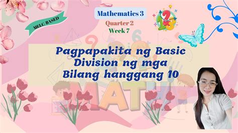 Math Quarter Week Melc Based Pagpapakita Ng Basic Division