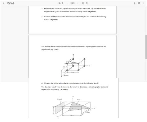 Solved Hw1pdf 2 2 100 4 Strontium Sr Has An