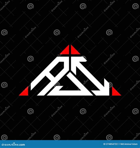 AJI Letter Logo Creative Design With Vector Graphic AJI Stock Vector