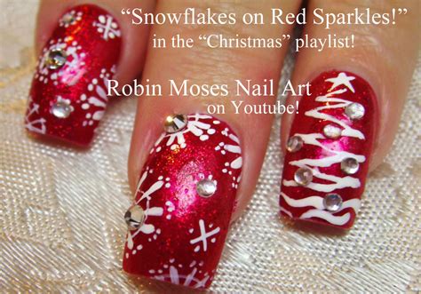 Nail Art By Robin Moses Christmas Nails Long Xmas Nails Christmas