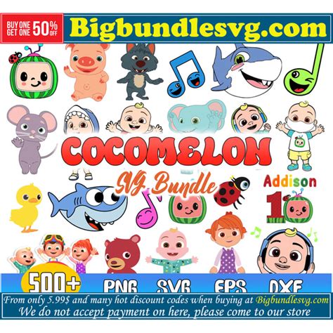 Mega Cocomelon Bundle Svg Cocomelon Jj Svg Cocomelon Vecto Inspire Uplift