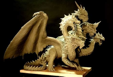 5 headed dragon statue WIP by FritoFrito on DeviantArt