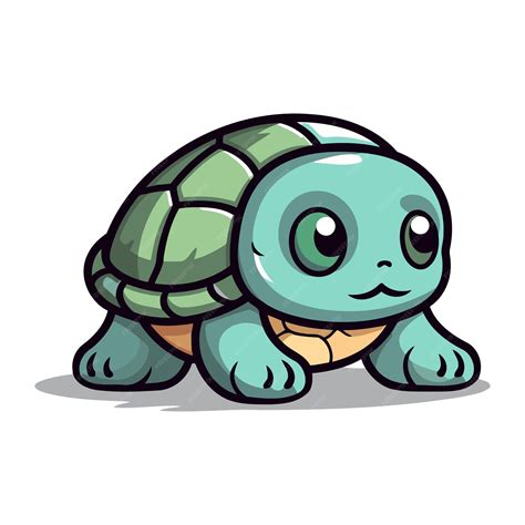 Premium Vector Cute Turtle Character Cartoon Mascot Vector