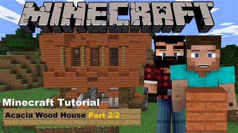 Minecraft Tutorial Acacia Wood House Part 22 Youtube