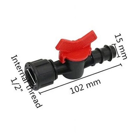 2pcs 1 2” 3 4” Internal Thread To Dn16 Dn20 Water Hose Valve Garden