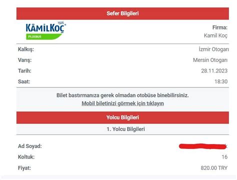 Kamil Koç Turizm iptal Edilen Ve Bilgisi Verilmeyen Otobüs Seferi