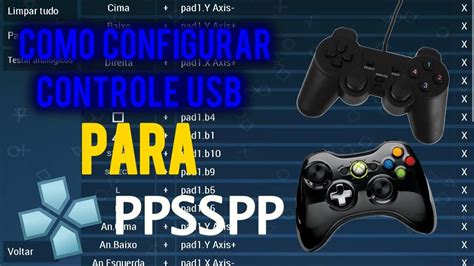 Como Configurar Controle Usb Para Jogar Jogos No Ppsspp Youtube