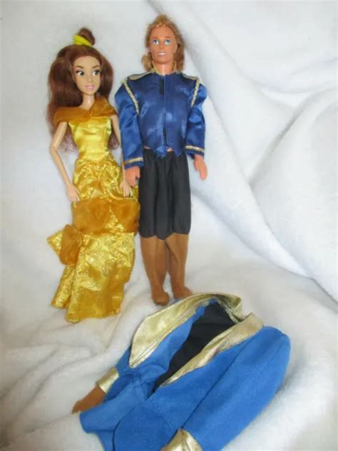 Lot De Poup Es Disney Type Barbie La Belle Et La B Te Avec Belle Et Le