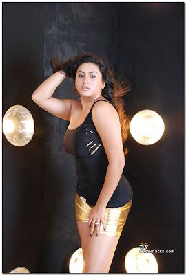 Film Actress Photos Namitha Sexy Thighs And Boobs Show In Black Mini Skirt