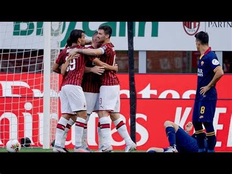 Ac Milan Vs As Roma Highlights All Goals Youtube