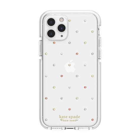 Kate Spade Defensive Hardshell Case Pin Dot Clear For Iphone 11 Pro Cases