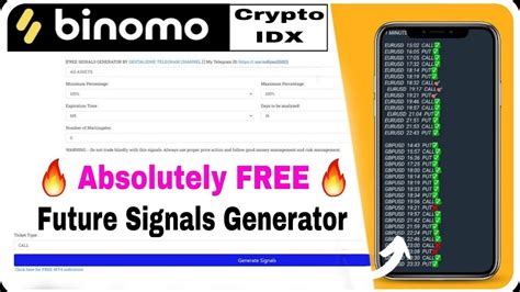 Free Future Signals Generator For Crypto Idx Binary Options