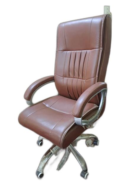 Leather High Back Boss Office Revolving Chair Fixed Arm At Rs 3500 In