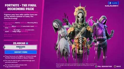 Fortnite Item Shop October 8 2023 The Final Reckoning Pack Is Back Youtube